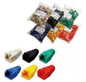 Pozostałe akcesoria sieciowe - Logilink Modular Plug Kink Protect. Sleeves grey 100 pcs (MP0005) - miniaturka - grafika 1