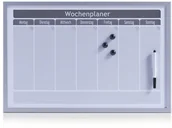 Dekoracje domu - Tablica magnetyczna WOCHENPLANER + 3 magnesy 60x40 cm ZELLER B0007VHAGE - miniaturka - grafika 1
