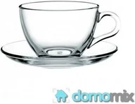 Filiżanki - Pasabahce Komplet kawowy 12 el.filiżanki 240 ml i spodki BASIC 64476 - miniaturka - grafika 1