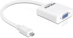 Delock adapter HDMI-D MICRO(M)->VGA(F) 65347 - Adaptery i przejściówki - miniaturka - grafika 2