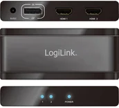 Części i akcesoria do laptopów - Logilink Splitter DisplayPort 2 Porty 3840 x 2160 px - miniaturka - grafika 1