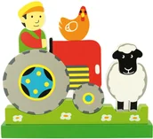 Układanki dla dzieci - Bigjigs Toys Farma magnetyczne Puzzle - miniaturka - grafika 1