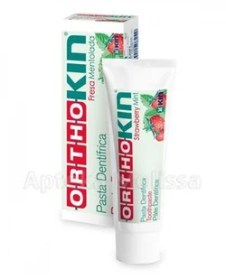 Laboratorios Kin KIN OrthoKIN Strawberry Mint - Płyn + Pasta dla osób noszących aparat ortodontyczny 50% taniej! - Higiena protez i aparatów ortodontycznych - miniaturka - grafika 2