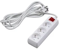 Listwy zasilające - DPM 3 gniazda z uziemieniem 3m - miniaturka - grafika 1