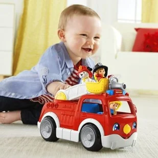 Fisher Price Wesoły wóz strażacki Little People DNP12 - Samochody i pojazdy dla dzieci - miniaturka - grafika 6