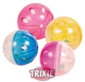 Zabawki dla kotów - Trixie Piłki Plastikowe Przezroczyste Z Grzechotką 5Cm 4Szt. - miniaturka - grafika 1
