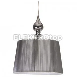 Candellux ZWIS dekoracyjna LAMPA wisząca OPRAWA Abażurowa DO salonu GILLENIA 31-07155 chrom Szary - Lampy sufitowe - miniaturka - grafika 2