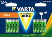 Baterie i akcesoria - Varta Solar wymienny akumulator Micro Ni-MH ładowania (AAA, 550 mAh) 56733101408 - miniaturka - grafika 1