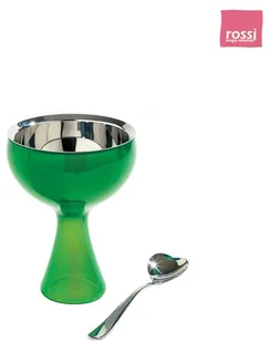 Alessi Pucharek i łyżka do lodów Big love AMMI01S O - Inne naczynia kuchenne - miniaturka - grafika 3