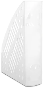 Donau . Pojemnik na dokumenty ażurowy, polistyren, A4, transparentny - biały - Artykuły biurowe - miniaturka - grafika 2