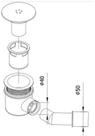 Syfony - Sanswiss Lux Satyna O 90/ Syfon Brodzikowy /GAT 1 SIWM.01 - miniaturka - grafika 1