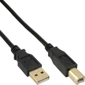 Kable USB - InLine Kabel USB - USB1 m - pozłacane styki - czarny 34510S - miniaturka - grafika 1