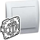 Wyłączniki światła i elektryczne - Legrand Sistena Life - Łącznik sterowania roletami (blokada mechaniczna) 10 AX 7 - miniaturka - grafika 1