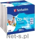 Verbatim Płyta CD-R AZO Wide Inkjet Printable - Nośniki danych - miniaturka - grafika 2