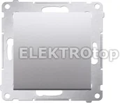 Wyłączniki światła i elektryczne - Kontakt Simon Przycisk pojedynczy rozwierny DPR1.01/43 - srebrny - miniaturka - grafika 1