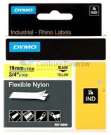 Taśmy do drukarek barwiące - Dymo oryginalny taśma do drukarek etykiet, , 18491, czarny druk/żółty podkła - miniaturka - grafika 1