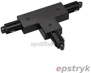 Spotline Łącznik T do 1-F szyny, czarny, okrągły prawy 143080 - Lampy sufitowe - miniaturka - grafika 3