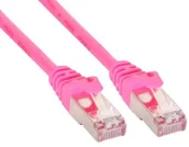 Kable miedziane - InLine 72550 m SF/UTP Patch cable (0,5 m) różowy 4043718125784 - miniaturka - grafika 1