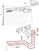 Części i akcesoria do maszyn rolniczych - CNH LINKA HAMULCA RĘCZNEGO 82016628 - miniaturka - grafika 1