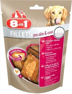 8IN1 8In1 Fillets Pro Skin & Coat S - Przekąska Dla Zdrowej Skóry 80G - Przysmaki dla psów - miniaturka - grafika 2
