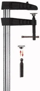 Bessey Zacisk śrubowy z żeliwa ciągliwego TGK z pokrętłem TGK100K - Imadła i ściski Bessey Zacisk śrubowy z żeliwa ciągliwego TGK z pokrętłem TGK100K - Imadła i ściski - miniaturka - grafika 1