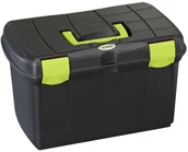 Akcesoria jeździeckie - Skrzynka na szczotki Arrezzo, kolor czarno-pistacjowy - miniaturka - grafika 1