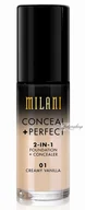 Podkłady do twarzy - MILANI MILANI - CONCEAL + PERFECT - 2-IN-1 FOUNDATION+CONCEALER - Podkład kryjący do twarzy - 05 WARM BEIGE MILPDTW-DOTW-03 - miniaturka - grafika 1