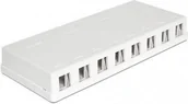 Pozostałe akcesoria sieciowe - Delock Moduł KEYSTONE PUSZKA MONTAŻOWA NAŚCIENNA 8 PORTÓW (86209) - miniaturka - grafika 1