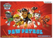 Szkolne artykuły papiernicze - Starpak Paw Patrol blok techniczny biały A4 10 kartek - miniaturka - grafika 1