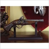 Repliki - broń - WŁOCHY UNIKATOWY NIEMIECKI Pistolet skałkowy - miniaturka - grafika 1