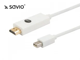 Elmak SAVIO CL-83 Kabel mini DisplayPort M - HDMI AM, pozłacane końcówki, 1.8m - Kable komputerowe i do monitorów - miniaturka - grafika 7