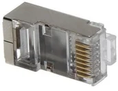 Akcesoria do monitoringu - Abcvision WTYK MODULARNY EKRANOWANY RJ-45/EKRAN - miniaturka - grafika 1