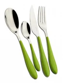 Zestawy sztućców - Bugatti Italy Sztućce Casa GIOIA - 24 elementy dla 6 osób (ZIELONE) GGMU-023F50 - miniaturka - grafika 1