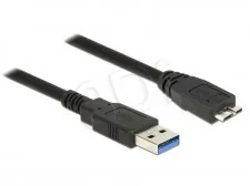 Delock Kabel USB 3.0 1.5m micro AM-BM czarny 85073 - Kable USB - miniaturka - grafika 2