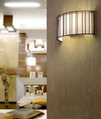 Lampy ścienne - Faro Barcelona Linda Lampa ścienna Czarny, 2-punktowe 29310 - miniaturka - grafika 1