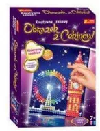 Dekoratorstwo - Ranok Obrazek z cekinów Londyn nocą CREATIVE - miniaturka - grafika 1