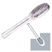 Frezy - Klingspor KLINGSPOR FREZ DO METALU HF 100 E FI=8,0x15mm TRZPIEŃ 6mm TYP TRE, ELIPSOIDALNY K295909 - miniaturka - grafika 1