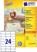 Etykiety do drukarek - Avery Etykiety uniwersalne Zweckform trwałe 70 x 35 mm, 24 etykiety/A4 - miniaturka - grafika 1