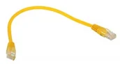 Kable - ABCVISION PATCHCORD RJ45/0.25-YELLOW UTP 0.25m kat.5e - miniaturka - grafika 1