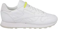 Buty sportowe damskie - Reebok CL Leather Face BD1328 biały - miniaturka - grafika 1