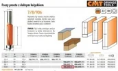 Frezy - CMT FREZ PROSTY Z ŁOŻYSKIEM DOLNYM HM I=50,8 D=19 S=12 CMT906.690.11 - miniaturka - grafika 1