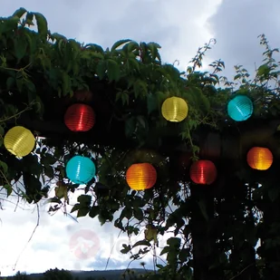 Best Season Kolorowy łańcuch świetlny LED z 10 lampionami - Lampy ogrodowe - miniaturka - grafika 3