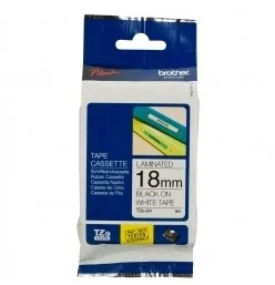 Brother Tama laminowana TZ-S241 18mm - czarny nadruk/białe tło TZe-S241 - Akcesoria do kas i terminali - miniaturka - grafika 3