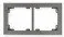 Klawisze i ramki - Karlik Ramka uniwersalna podwójna grafitowa 11DR-2 - miniaturka - grafika 1