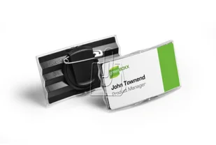 Durable Identyfikator z kombi-klipem wypukły 40 x 75mm 25 sztuk 8128 - Artykuły biurowe - miniaturka - grafika 3