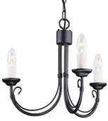Lampy sufitowe - Elstead Lighting Chartwell CH3 BLK - Lampa z Kloszem 3 CH3 Czarny - miniaturka - grafika 1