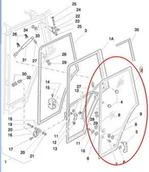 Części i akcesoria do maszyn rolniczych - CNH SZYBA DRZWI PRAWA 86002304 - miniaturka - grafika 1