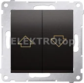 Wyłączniki światła i elektryczne - Kontakt Simon DZP1W.01/48 Przycisk żaluzjowy do sterowania roletą z wielu miejsc - miniaturka - grafika 1