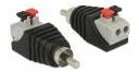 Delock Adapter Terminalblock 2Pin / RCA 65566 - Adaptery i przejściówki Delock Adapter Terminalblock 2Pin / RCA 65566 - Adaptery i przejściówki - miniaturka - grafika 1