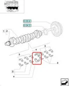 Części i akcesoria do maszyn rolniczych - CNH ZESTAW PANEWEK PODPORY SILNIKA STANDARD 87790266 - miniaturka - grafika 1
